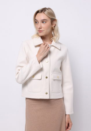 IMBRACAMINTE - COLIN'S Cardigan Alb  Femei