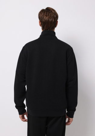 BARBATI - COLIN'S Cardigan Negru Regular Barbati