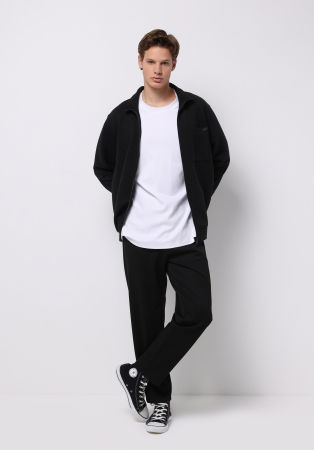 IMBRACAMINTE - COLIN'S Cardigan Negru Regular Barbati