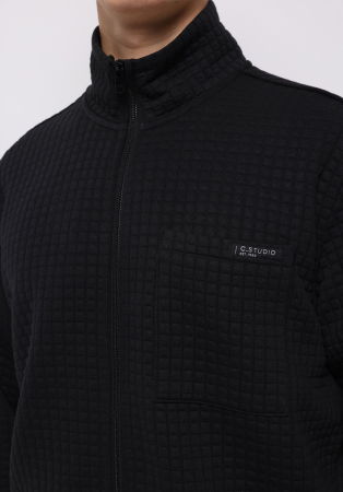 IMBRACAMINTE - COLIN'S Cardigan Negru Regular Barbati