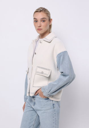 FEMEI - COLIN'S Geaca Crem Regular Femei