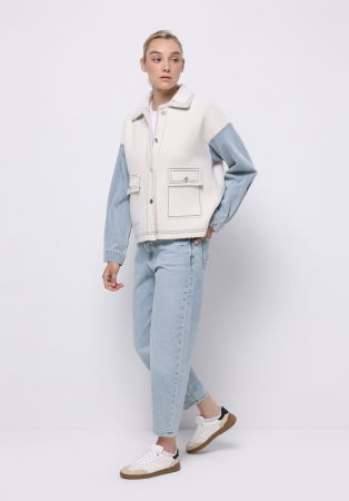 FEMEI - COLIN'S Geaca Crem Regular Femei