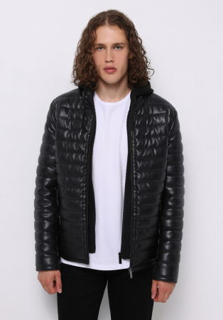 BARBATI - COLIN'S Geaca Neagra  Barbati