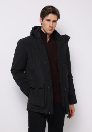 BARBATI - COLIN'S Geaca Neagra  Barbati