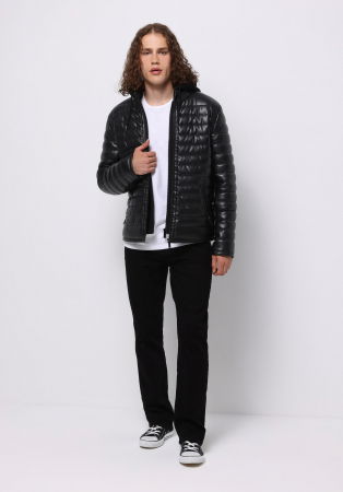 BARBATI - COLIN'S Geaca Neagra  Barbati