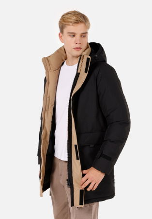 BARBATI - COLIN'S Geaca Neagra Regular Barbati