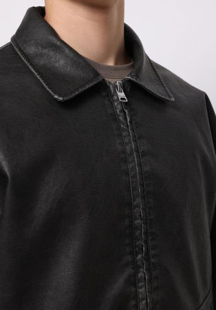 BARBATI - COLIN'S Geaca Neagra Regular Barbati