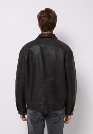 BARBATI - COLIN'S Geaca Neagra Regular Barbati