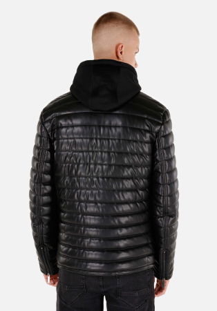 BARBATI - COLIN'S Geaca Neagra Slim Barbati