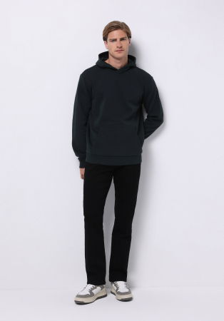 BARBATI - COLIN'S Hanorac Negru Regular Barbati