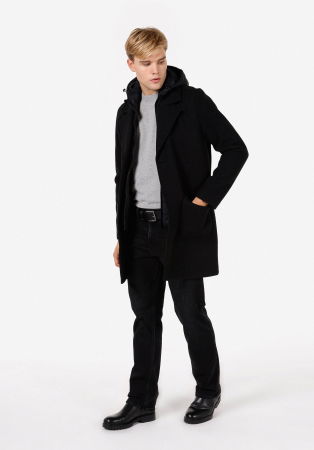 COLIN'S Palton Negru Regular Barbati [2]