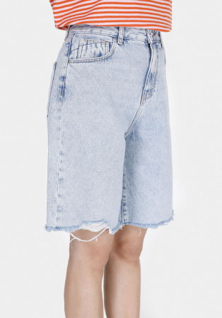 FEMEI - COLIN'S Pantaloni Scurti Albastri Deschisi Regular Femei