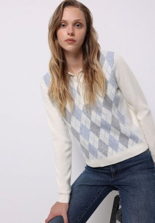 FEMEI - COLIN'S Pulover Crem Regular Femei