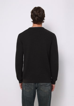BARBATI - COLIN'S Pulover Negru Regular Barbati