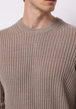 BARBATI - COLIN'S Pulover Bej Regular Barbati