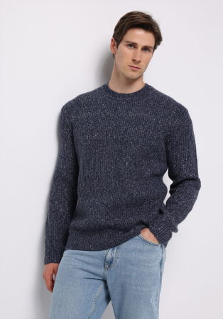 BARBATI - COLIN'S Pulover Navy  Barbati