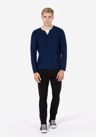 BARBATI - COLIN'S Pulover Albastru Regular Barbati