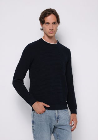 BARBATI - COLIN'S Pulover Indigo Regular Barbati