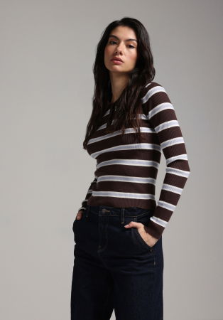 FEMEI - COLIN'S Pulover Cafeniu  Femei