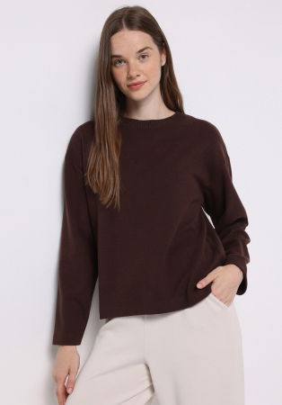 FEMEI - COLIN'S Pulover Cafeniu Regular Femei