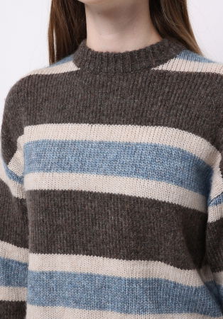 FEMEI - COLIN'S Pulover Cafeniu Regular Femei