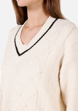 FEMEI - COLIN'S Pulover Crem Comfort Femei