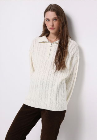 FEMEI - COLIN'S Pulover Crem  Femei