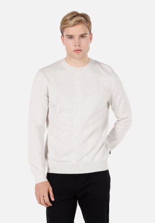 BARBATI - COLIN'S Pulover Crem Regular Barbati