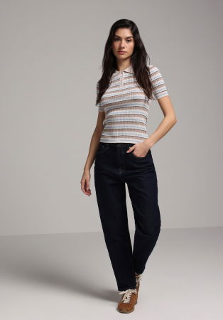 FEMEI - COLIN'S Pulover Cu Maneca Scurta Cafeniu  Femei