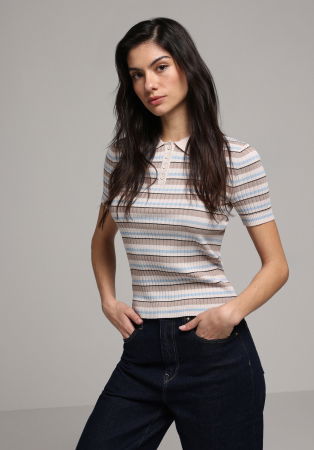 FEMEI - COLIN'S Pulover Cu Maneca Scurta Cafeniu  Femei