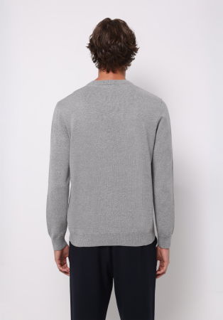BARBATI - COLIN'S Pulover Gri Inchis Regular Barbati