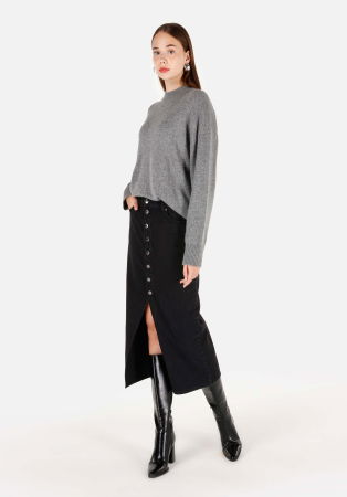 Pulovere si Cardigane - COLIN'S Pulover Gri Inchis Regular Femei