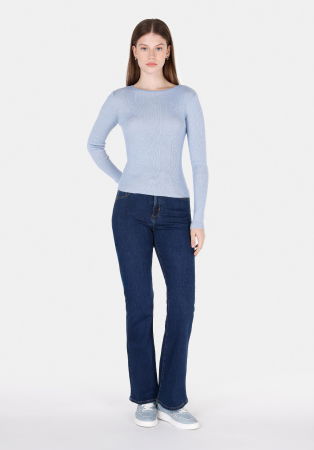 COLIN'S Pulover Albastru Slim Femei [2]