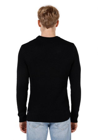 BARBATI - COLIN'S Pulover Negru Regular Barbati