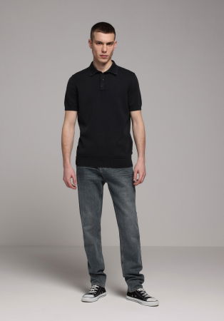 Свитера и Кардиганы - COLIN'S Мужской Свитер Чёрный Regular