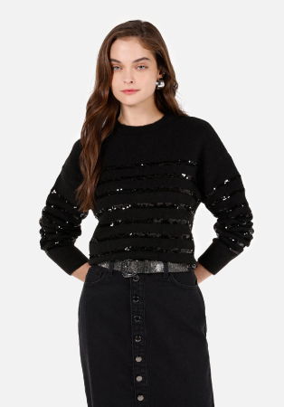 Pulovere si Cardigane - COLIN'S Pulover Negru Regular Femei