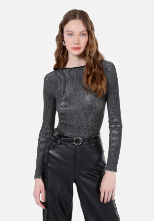 Pulovere si Cardigane - COLIN'S Pulover Negru Slim Femei