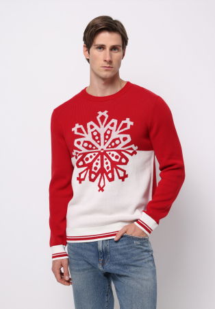 Свитера и Кардиганы - COLIN'S Мужской Свитер Красный Regular