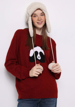 FEMEI - COLIN'S Pulover Rosu Regular Femei