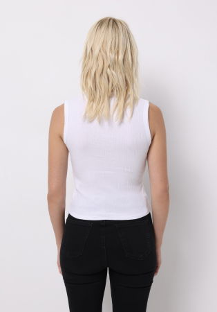 FEMEI - COLIN'S Top Alb Slim Femei