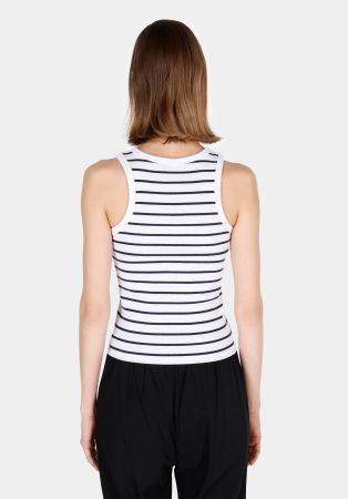 Tricouri si Topuri - COLIN'S Top Alb Slim Femei