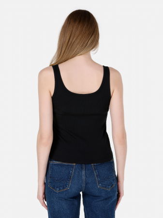 Футболки и Топы - COLIN'S Женский Топ Чёрный Slim