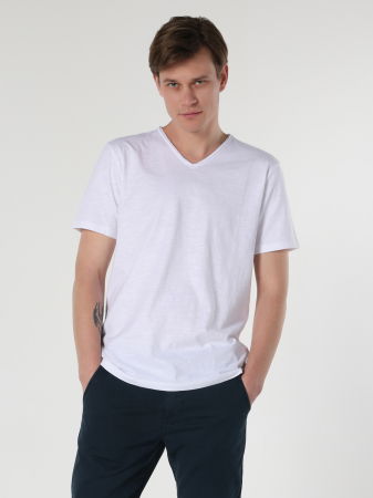 МУЖЧИНЫ - COLIN'S Мужская Футболка Белая Regular