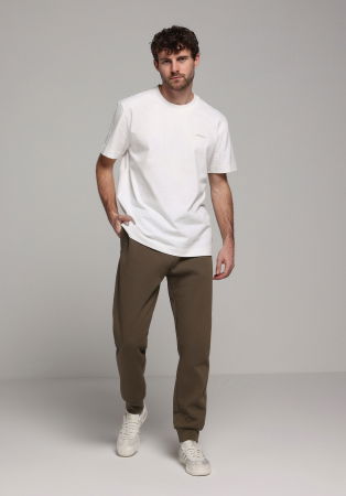 BARBATI - Tricou Alb Oversize Barbati