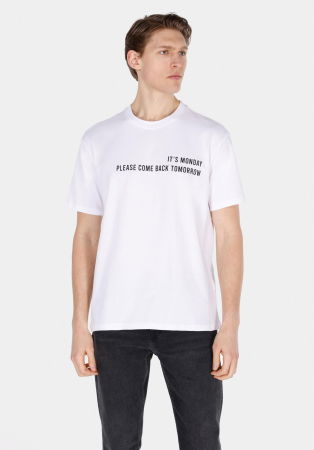 IMBRACAMINTE - COLIN'S Tricou Alb Comfort Barbati