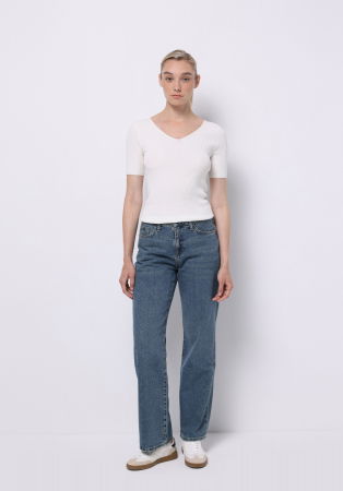 COLIN'S Женский Свитер С Коротким Рукавом Белый  [2]