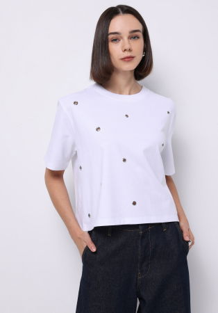 FEMEI - COLIN'S Tricou Alb  Femei