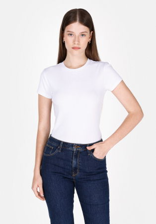 FEMEI - COLIN'S Tricou Alb Slim Femei