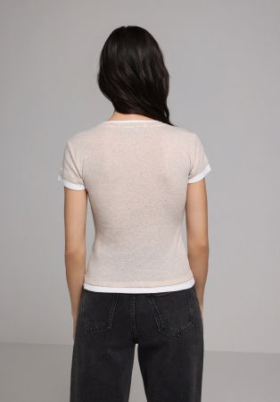 FEMEI - COLIN'S Tricou Bej  Femei