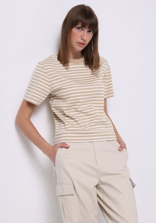 FEMEI - COLIN'S Tricou Bej Regular Femei